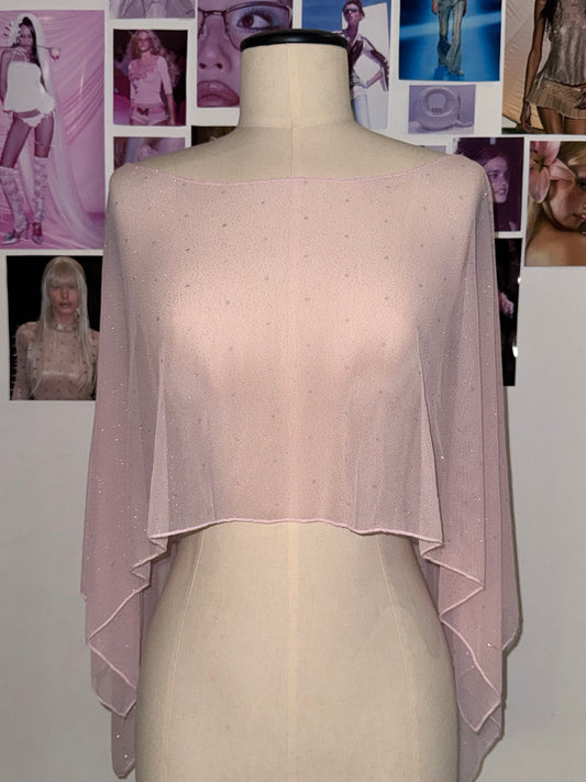 Capa Ana con brillos - Rosa