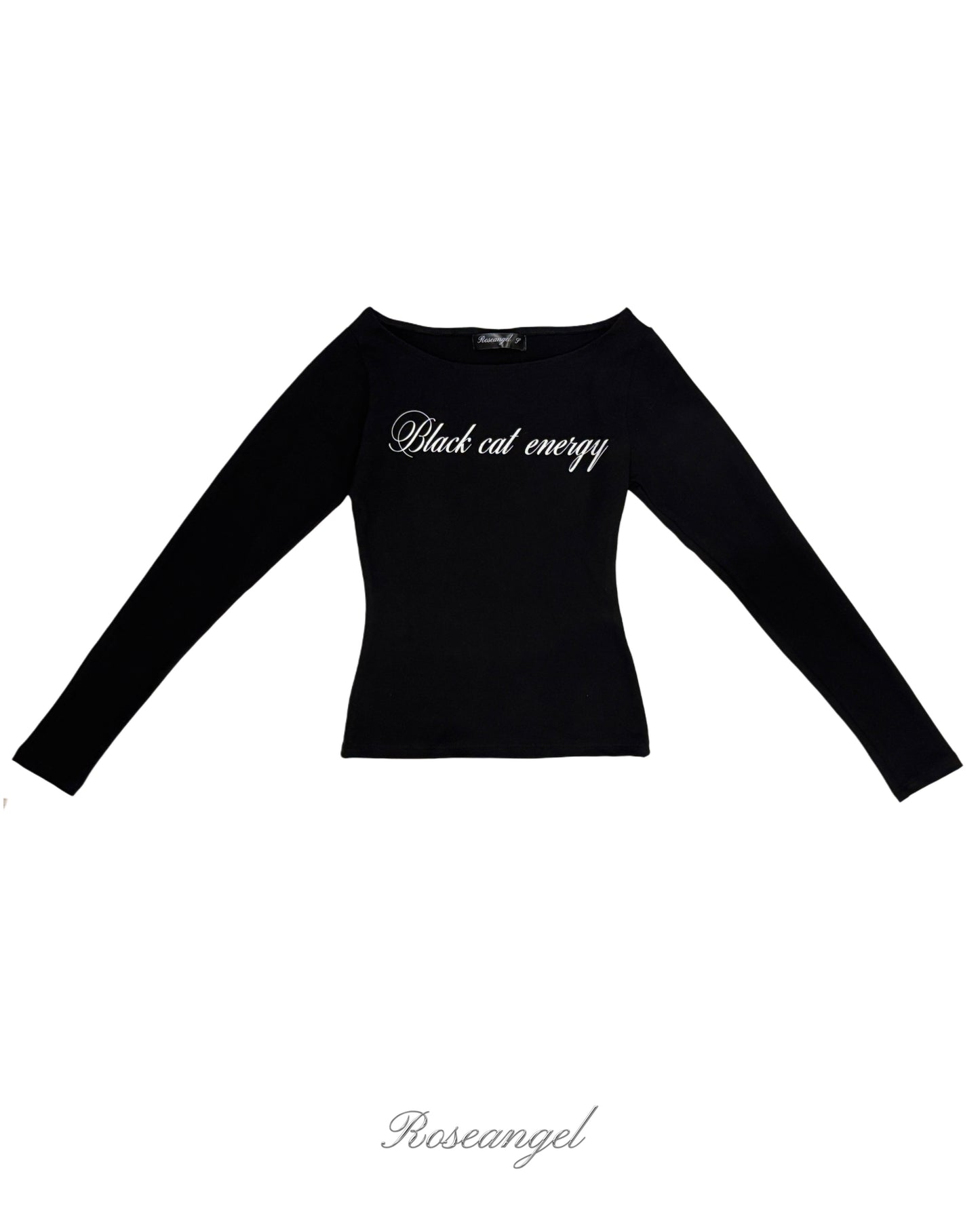 Top ‘Black Cat Energy’ - Negro