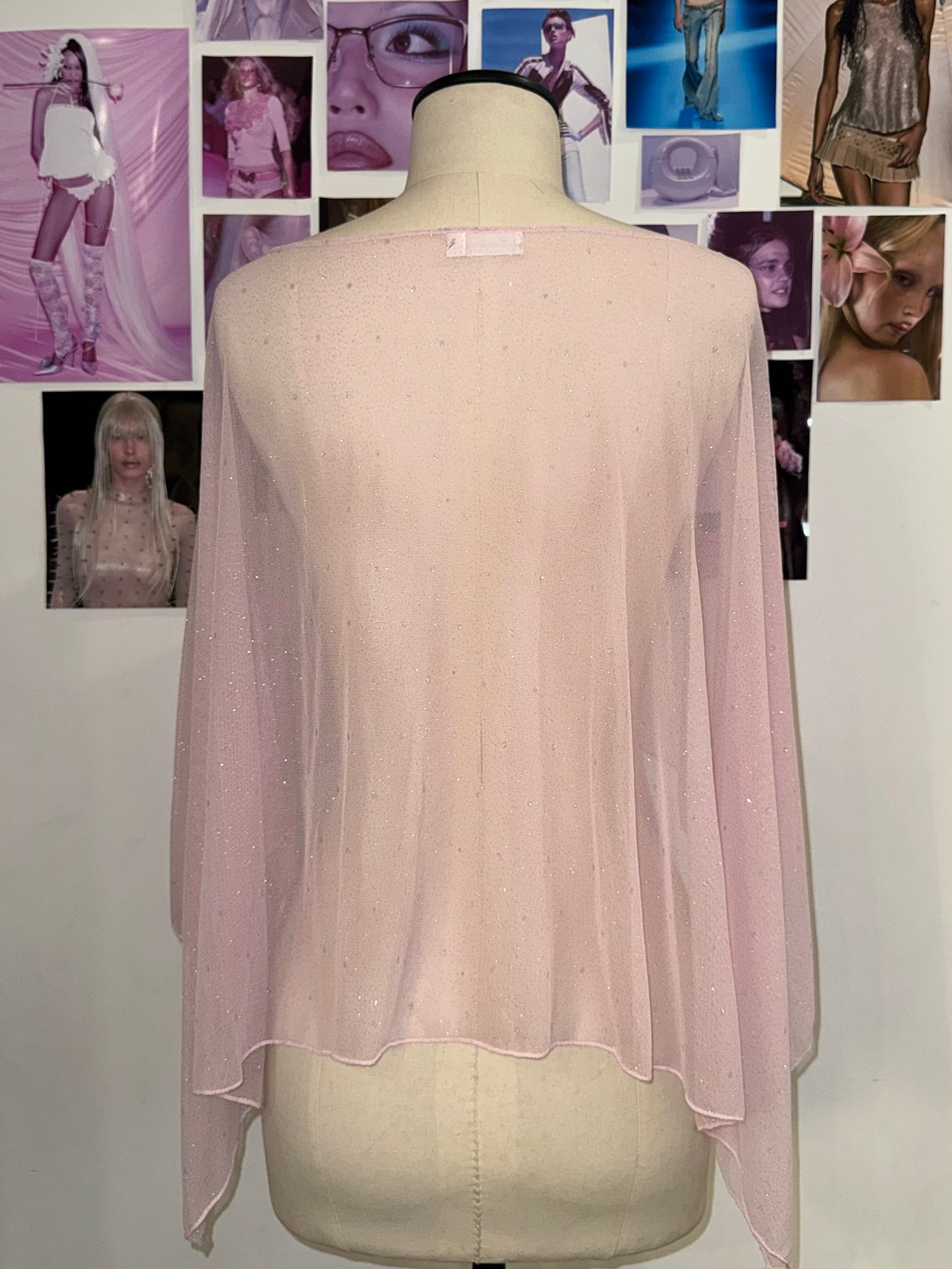 Capa Ana con brillos - Rosa