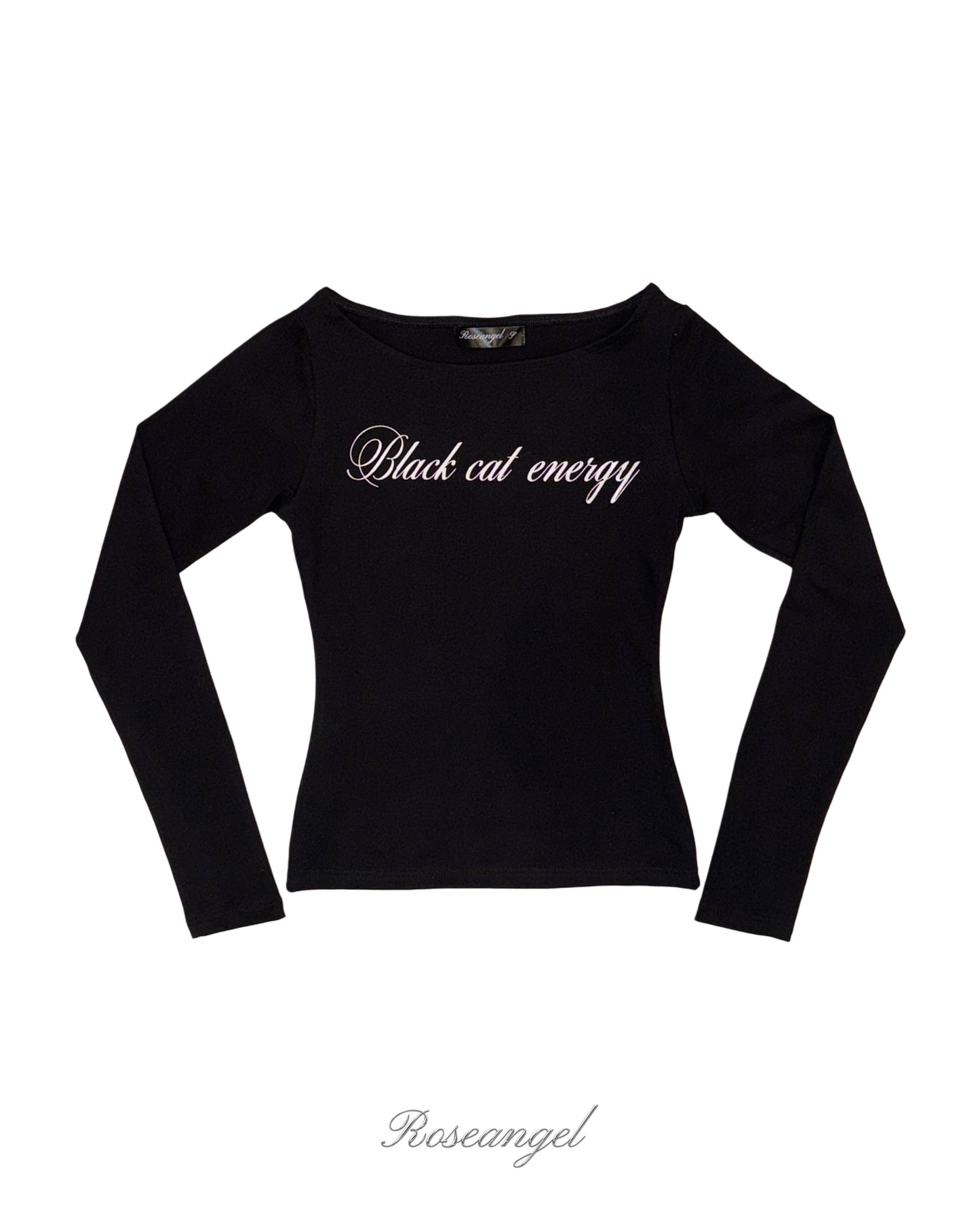 Top ‘Black Cat Energy’ - Negro