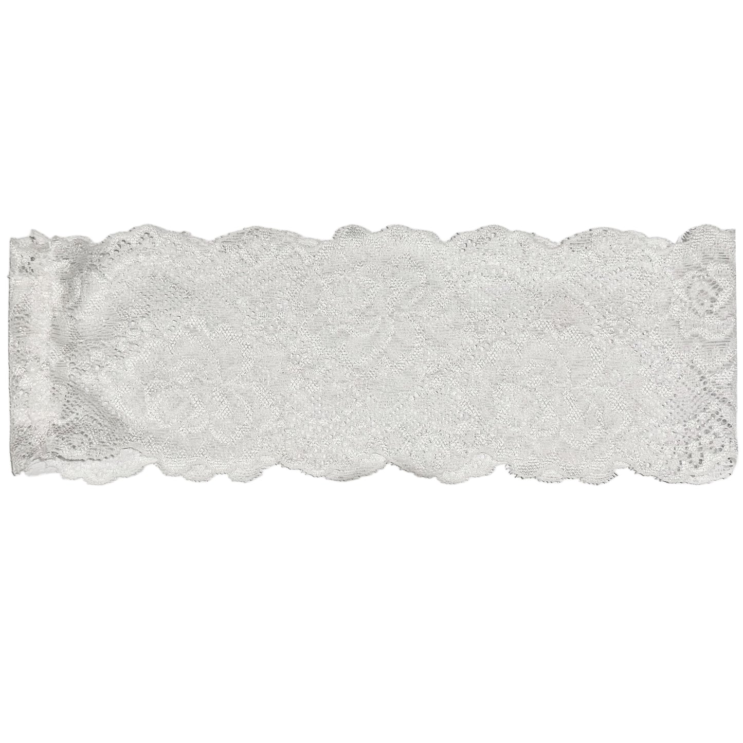 Vincha de encaje Paris - Blanco Perlado