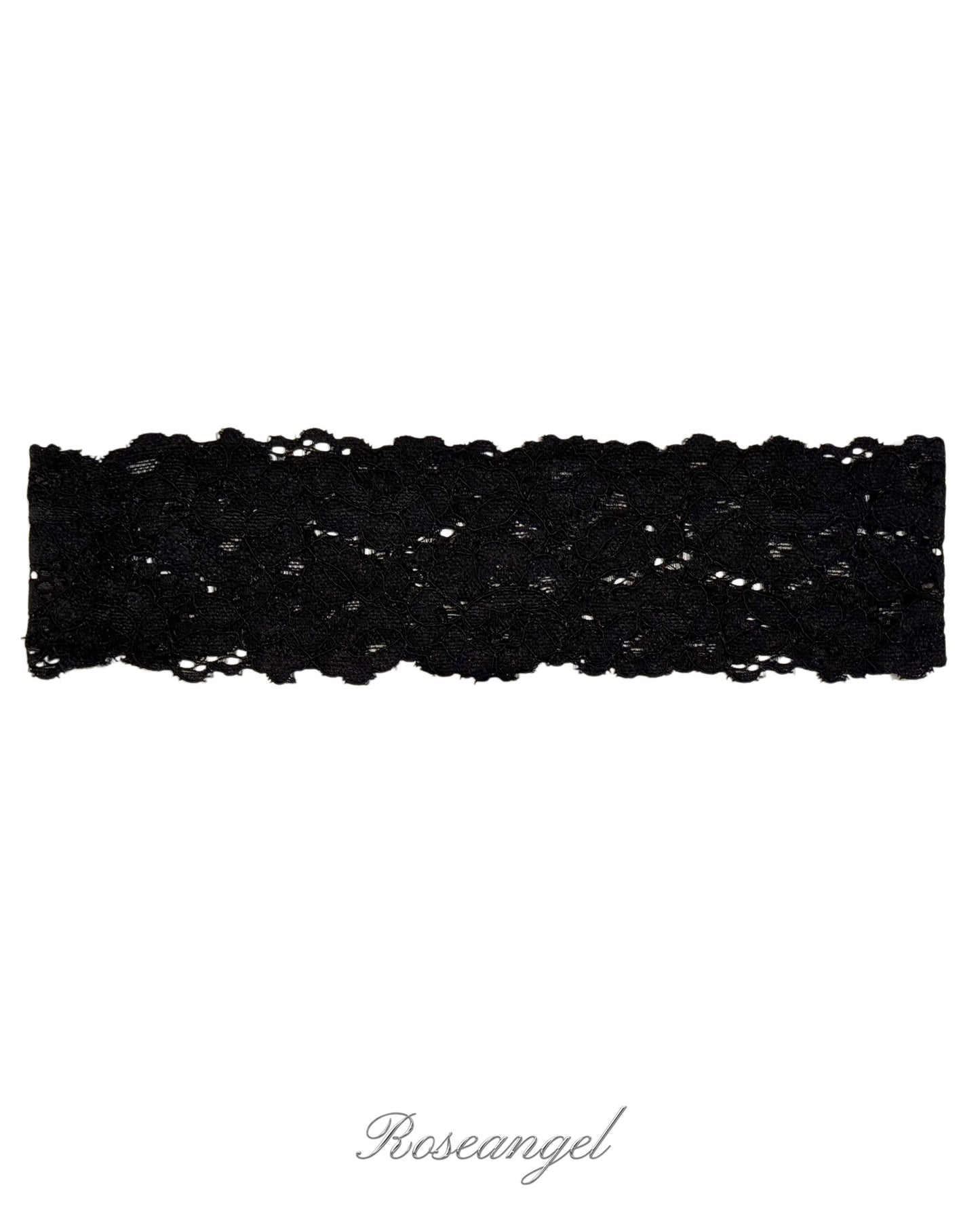 Vincha de encaje Paris - Negro